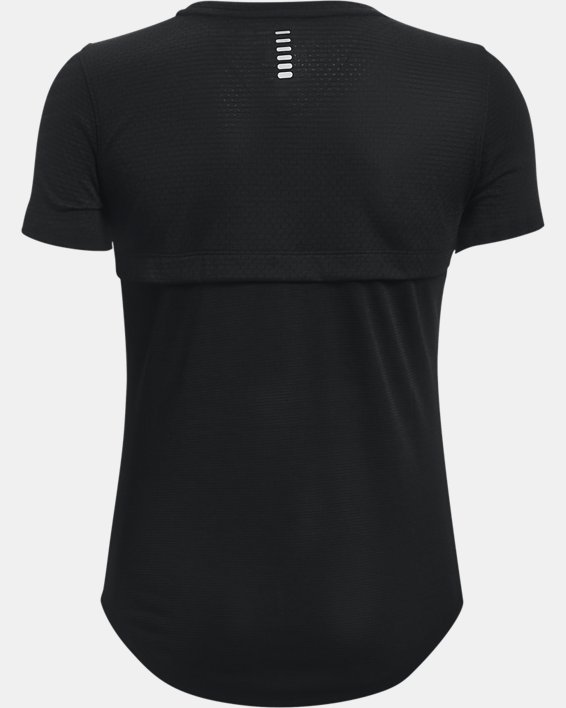 女士UA Streake Run短袖T恤, Black, pdpMainDesktop image number 5